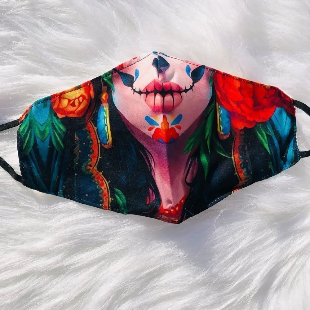 Brand New Halloween Face Mask For‎ ADULTS Scary  Fashion Washable Face Cover
